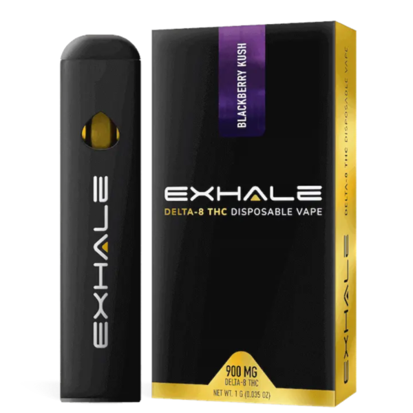 Exhale wellness Blackberry Kush Delta 8 Disposable Vape Pen for sale