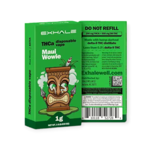 Exhale wellness Maui Wowie THCa Disposable Vape for sale