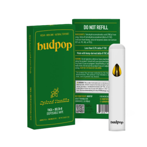 Budpop Vanilla Vape THCa + Delta 8 Disposable for sale