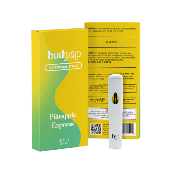 Budpop Pineapple Express HHC Disposable Vape Pen for sale