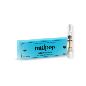 Budpop Wedding Cake CBD Broad Spectrum + Live Resin 1g Vape Carts (500 mg) for sale